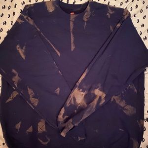 ONE OF A KIND bleach tie dye sweater size XL